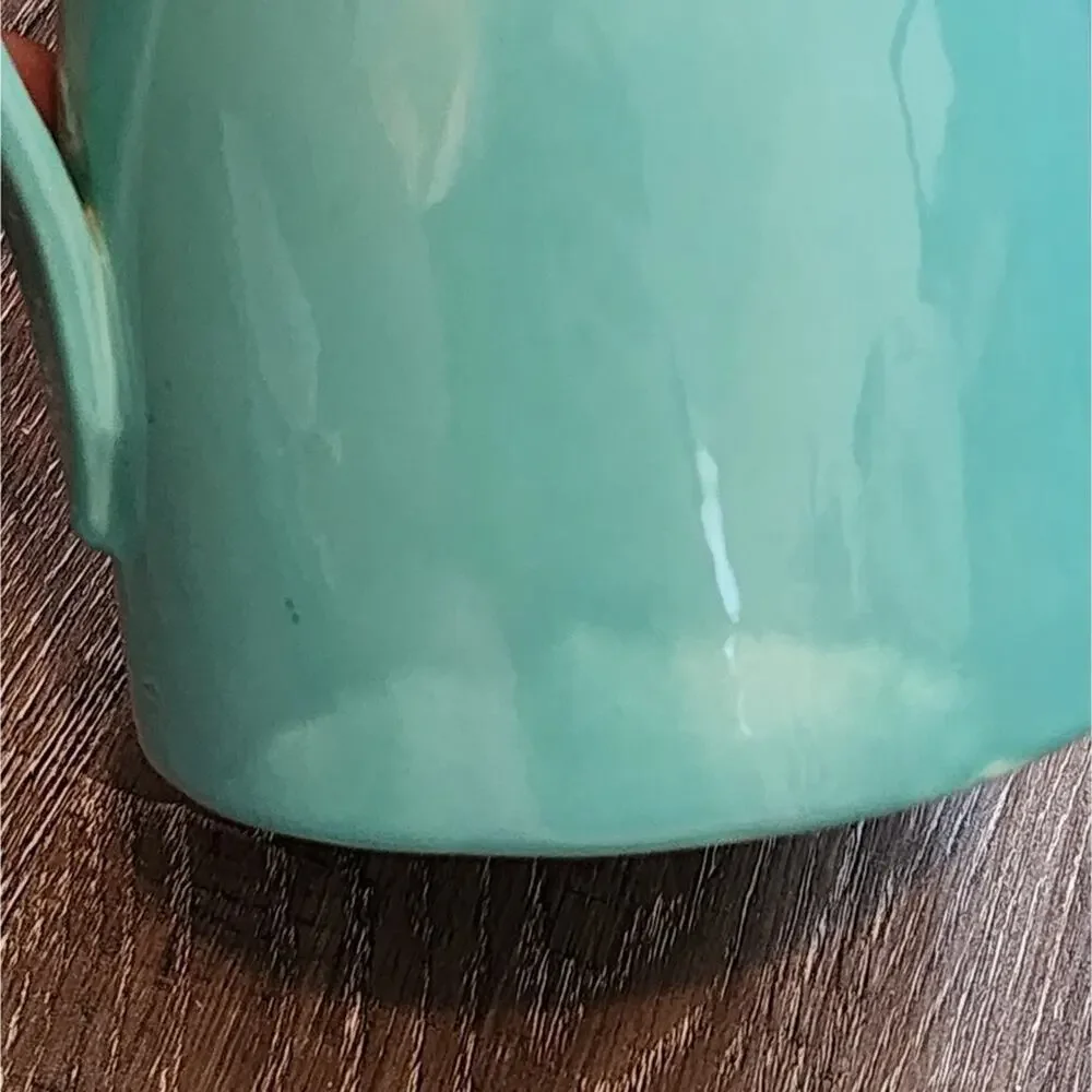 Jaska‎ of California Cascade Ware Blue with Brown Drip Vintage Pitcher